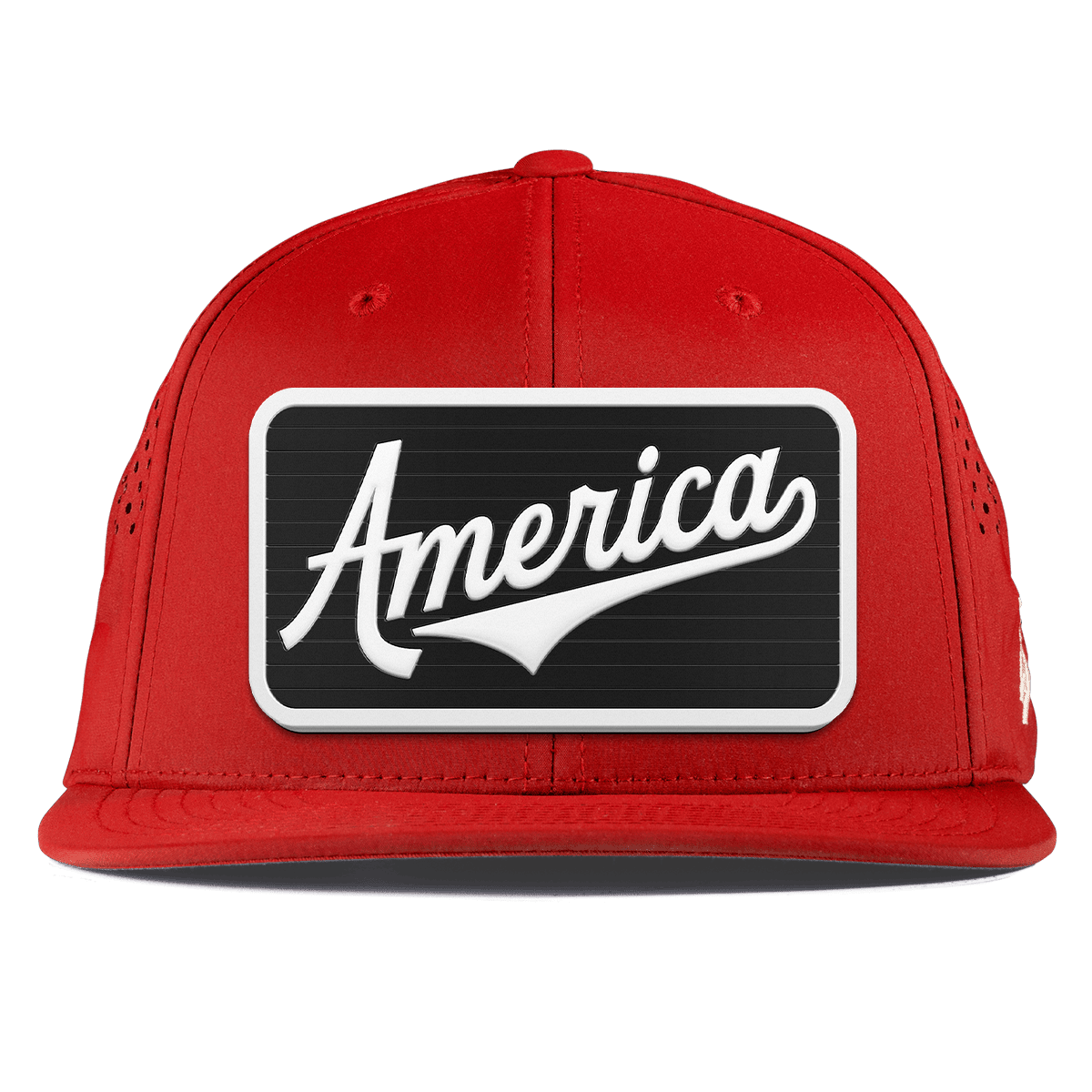 XL Vintage America Badge Flat Performance Red