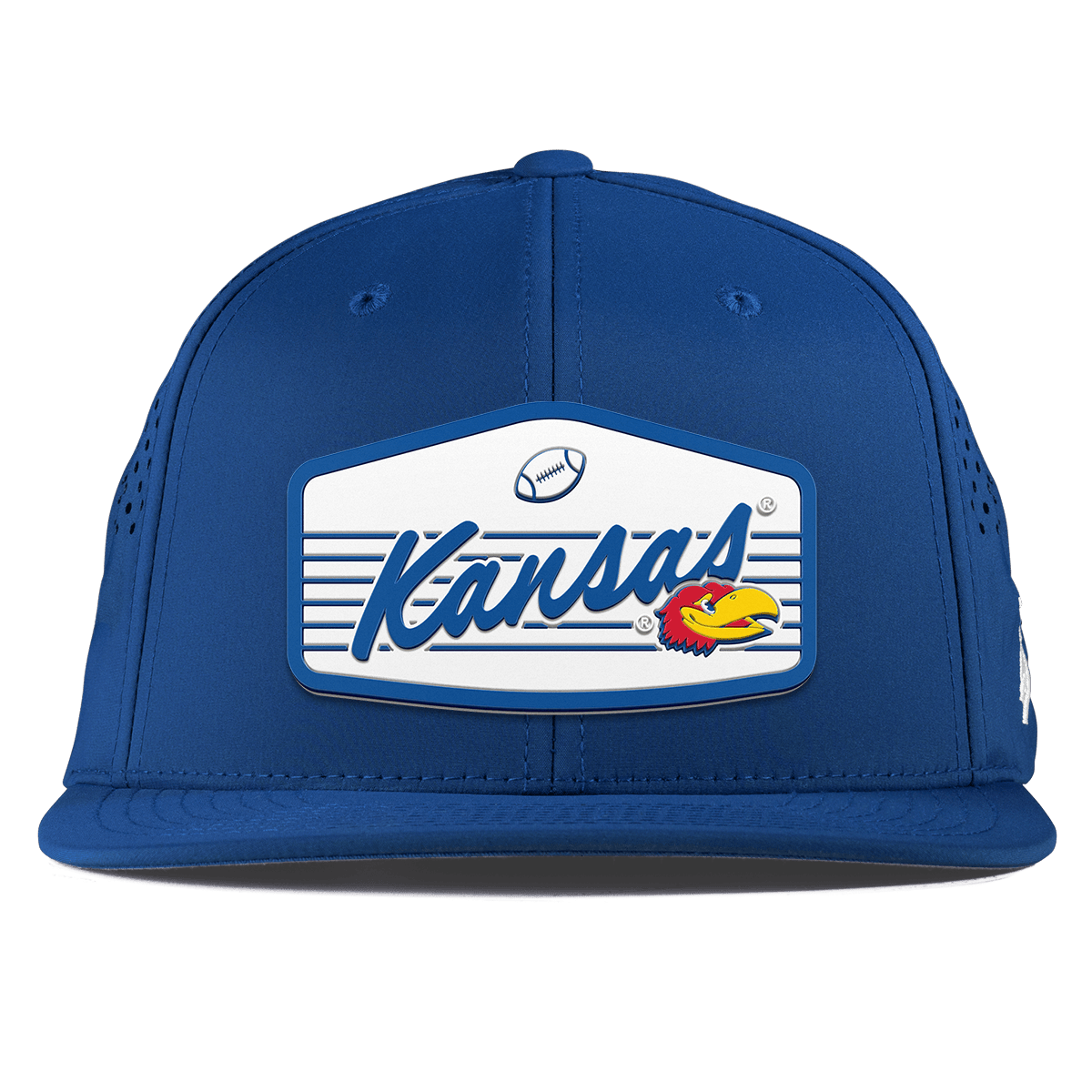 University of Kansas "Jayhawks Football" Flat Performance Royal