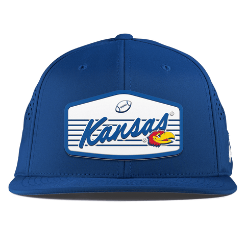 University of Kansas "Jayhawks Football" Flat Performance Royal