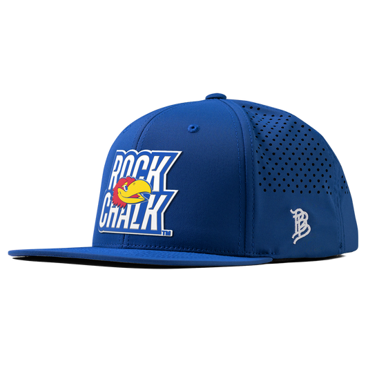 University of Kansas "Kansas Rock Chalk Block" Flat Performance Royal