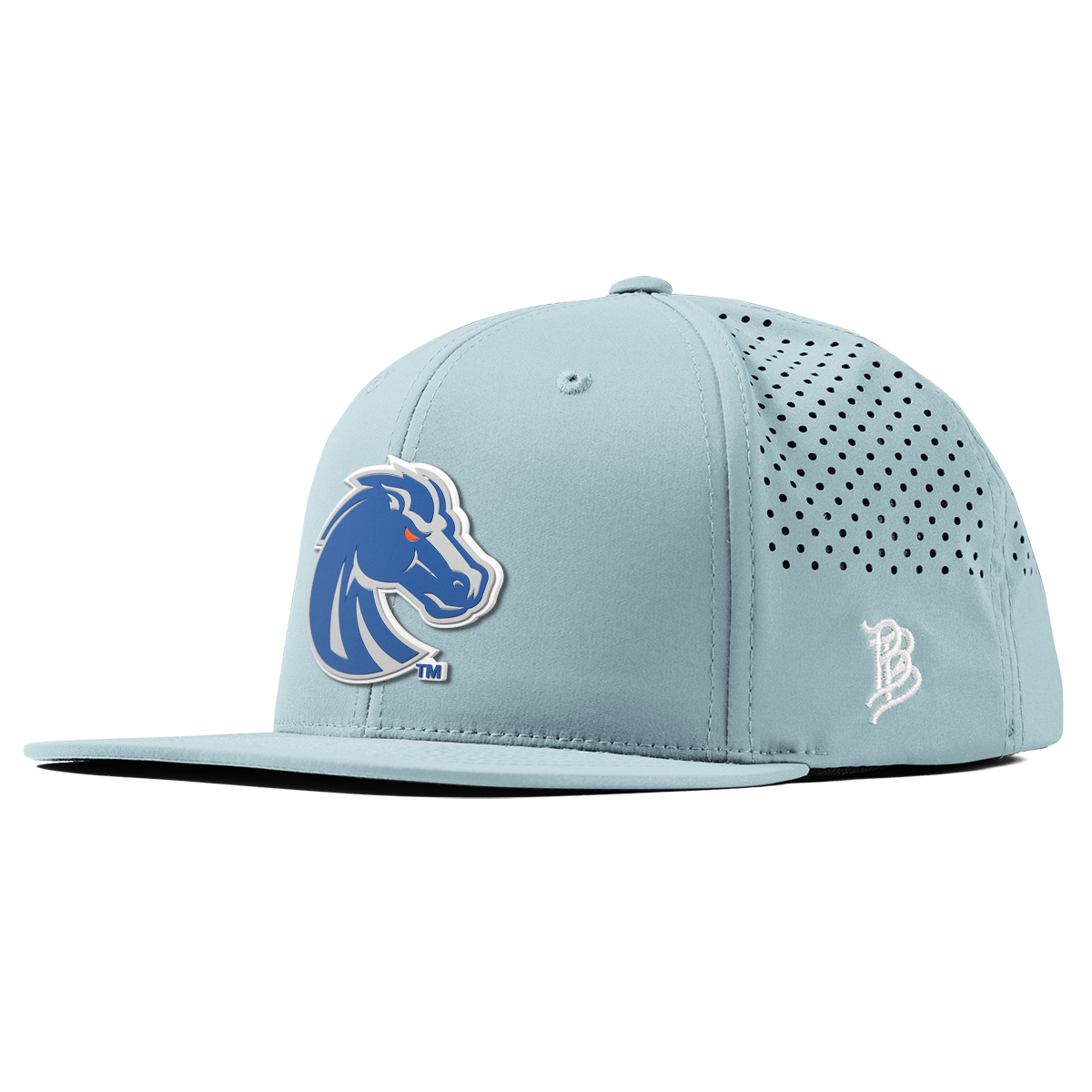 Boise State University "Boise State Broncos Gray" Flat Performance Sky Blue