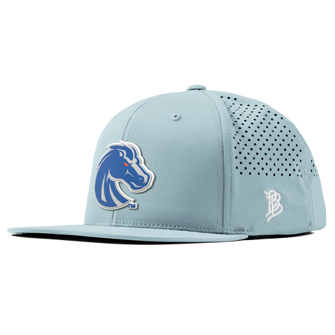 Boise State University "Boise State Broncos Gray" Flat Performance Sky Blue