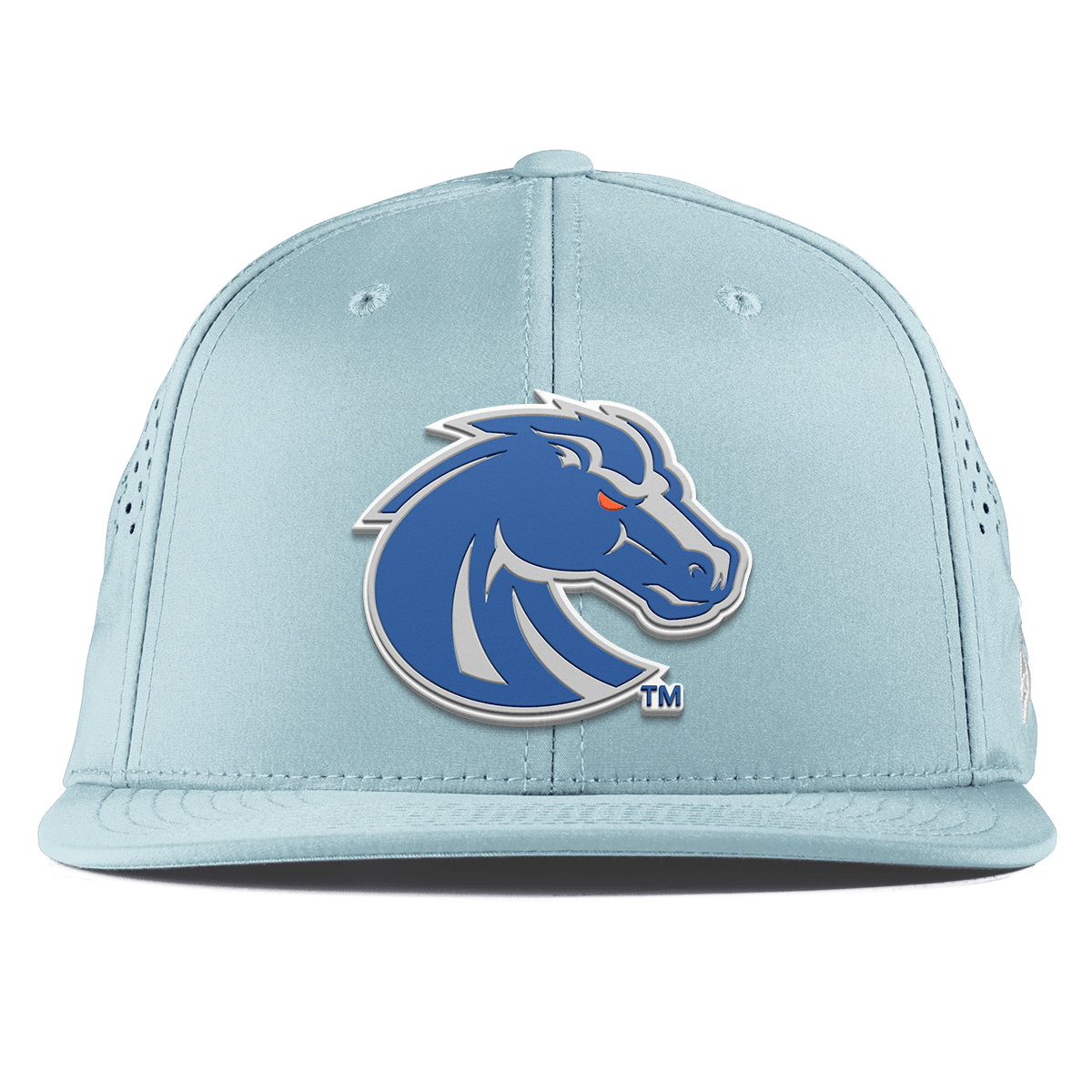 Boise State University "Boise State Broncos Gray" Flat Performance Sky Blue