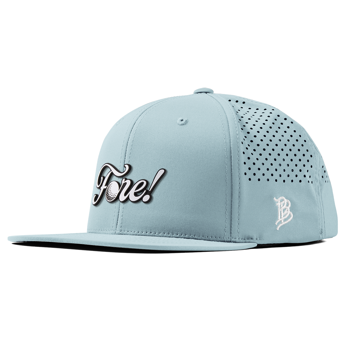 Fore! Script Flat Performance Sky Blue