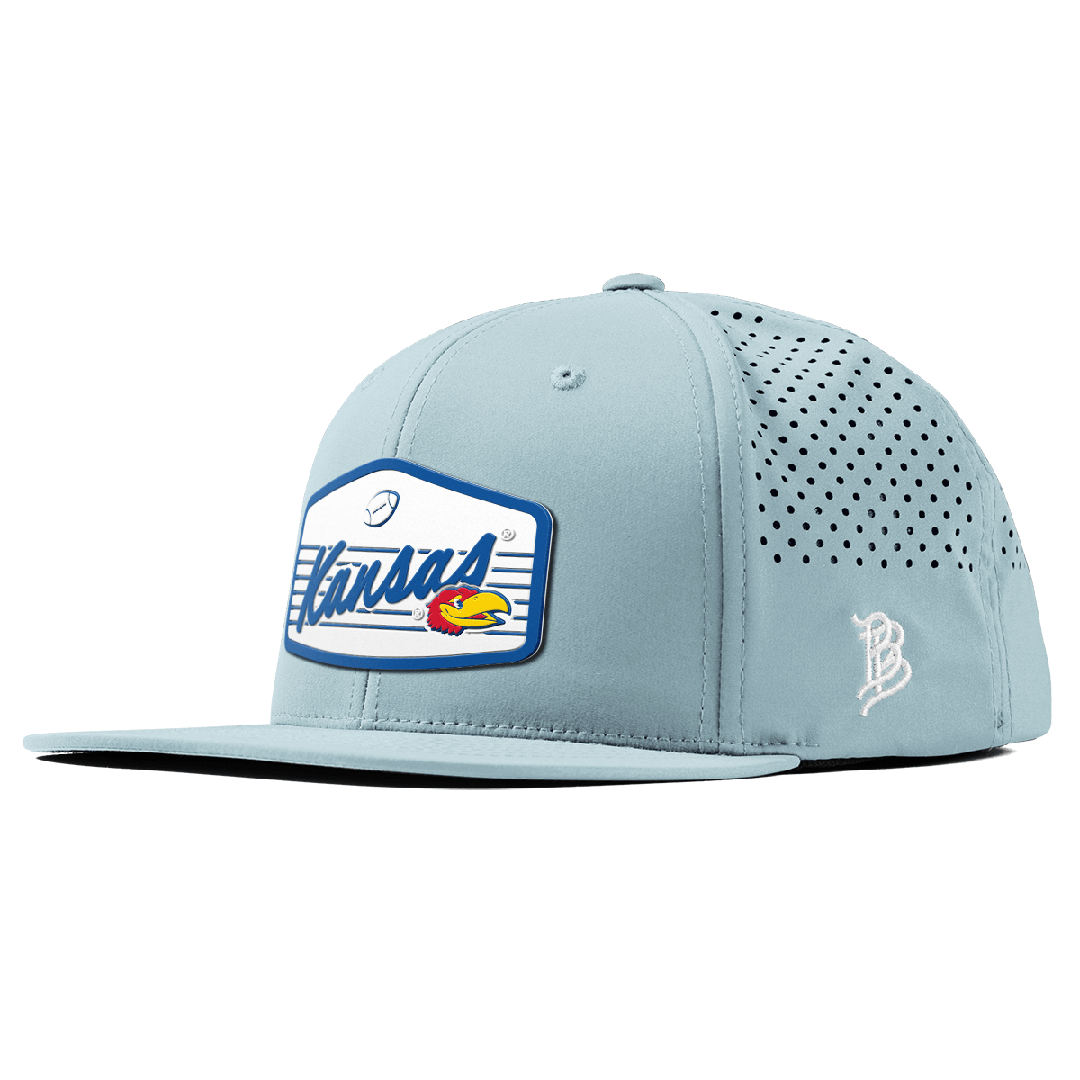 University of Kansas "Jayhawks Football" Flat Performance Sky Blue