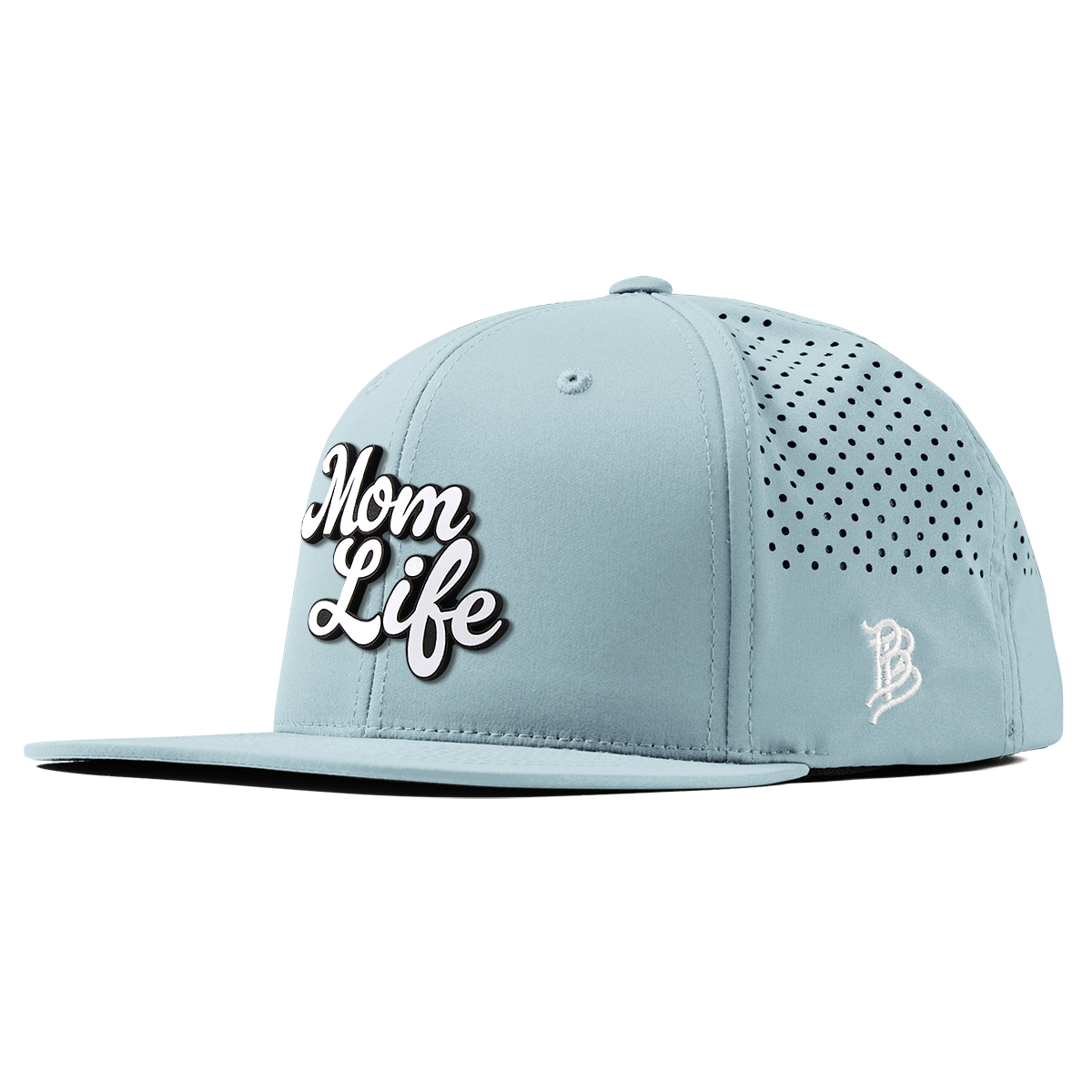 Mom Life Script Flat Performance Sky Blue