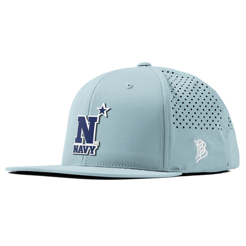 United States Naval Academy "Naval Academy Team Logo Navy" Flat Performance Sky Blue