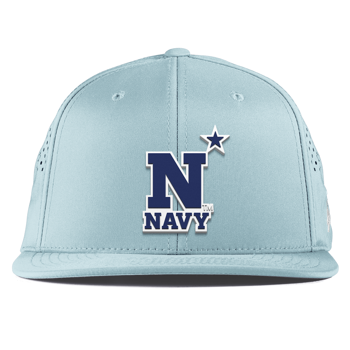 United States Naval Academy "Naval Academy Team Logo Navy" Flat Performance Sky Blue