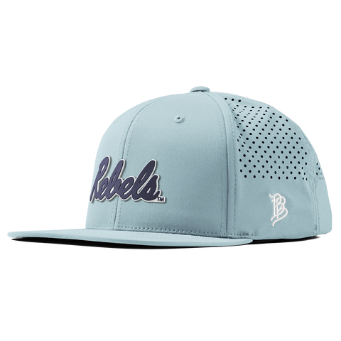 University of Mississippi "Ole Miss Navy Rebels" Flat Performance Sky Blue