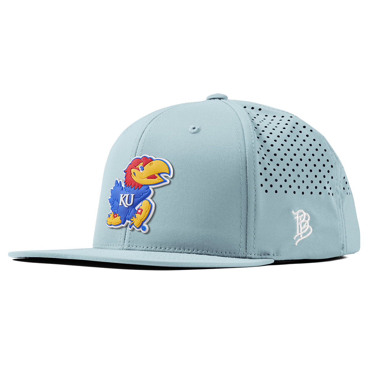 University of Kansas "Rock Chalk Jayhawk" Flat Performance Sky Blue