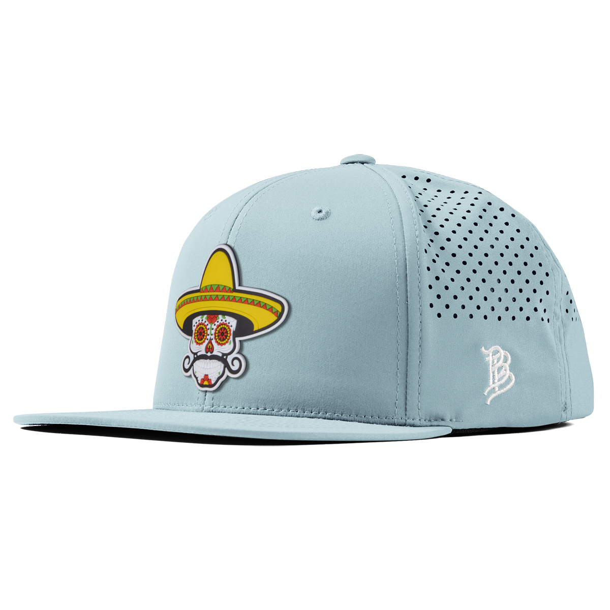 Sombrero Skull PVC Flat Performance Sky Blue