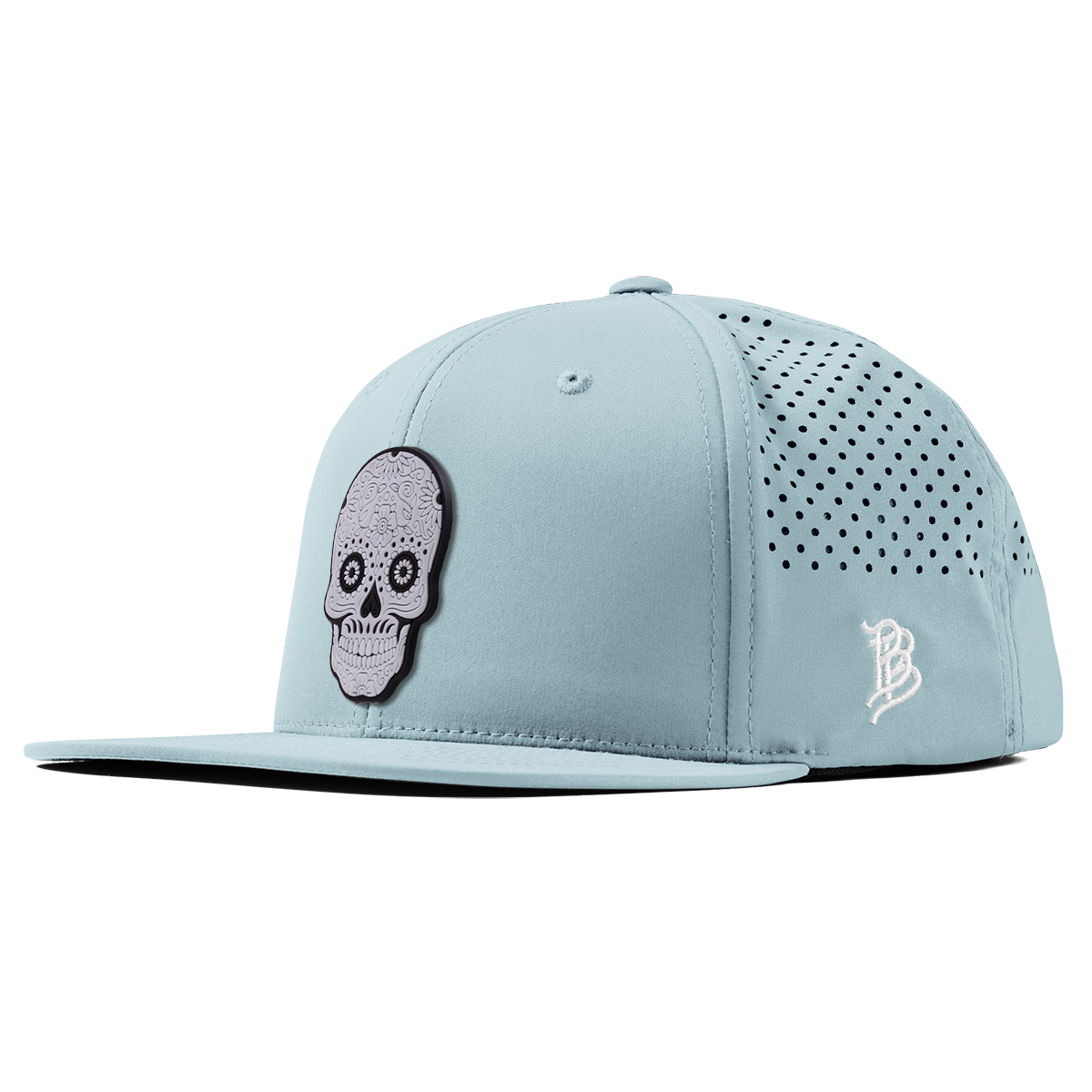Sugar Skull PVC Flat Performance Sky Blue