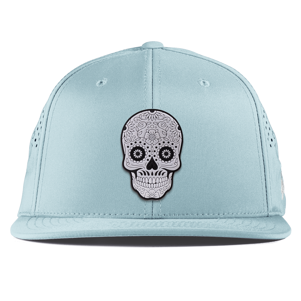 Sugar Skull PVC Flat Performance Sky Blue