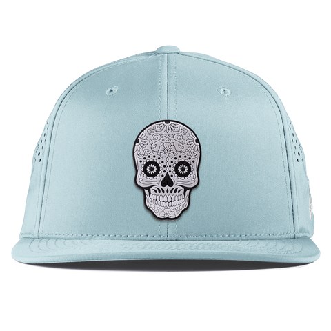 Sugar Skull PVC Flat Performance Sky Blue