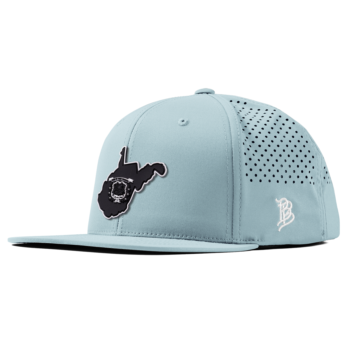 West Virginia Vintage Flat Performance Sky Blue