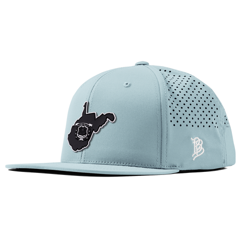 West Virginia Vintage Flat Performance Sky Blue