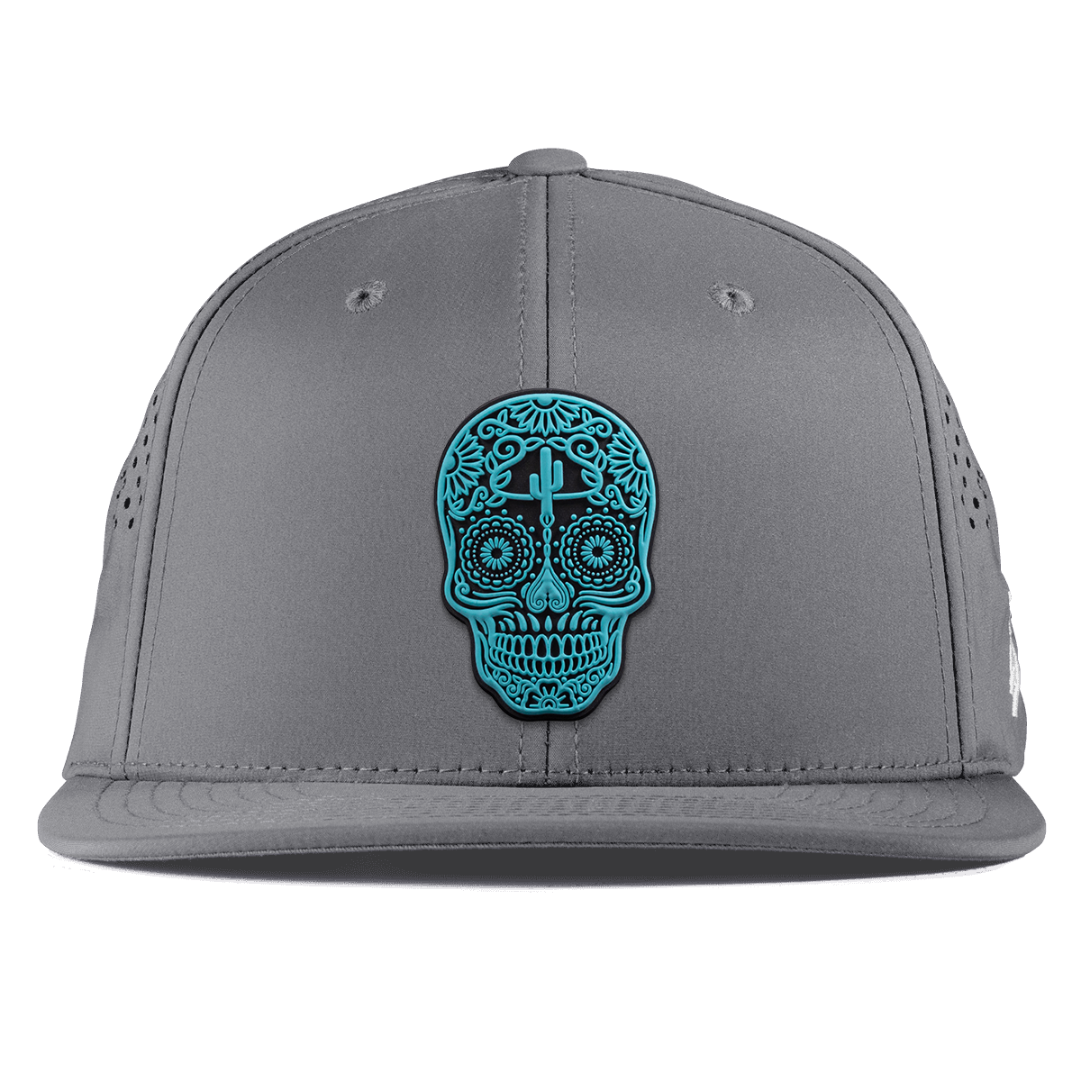 Turquoise Skull PVC Flat Performance Slate