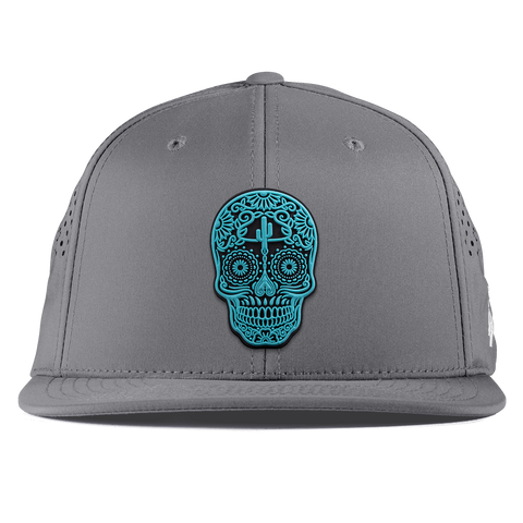 Turquoise Skull PVC Flat Performance Slate