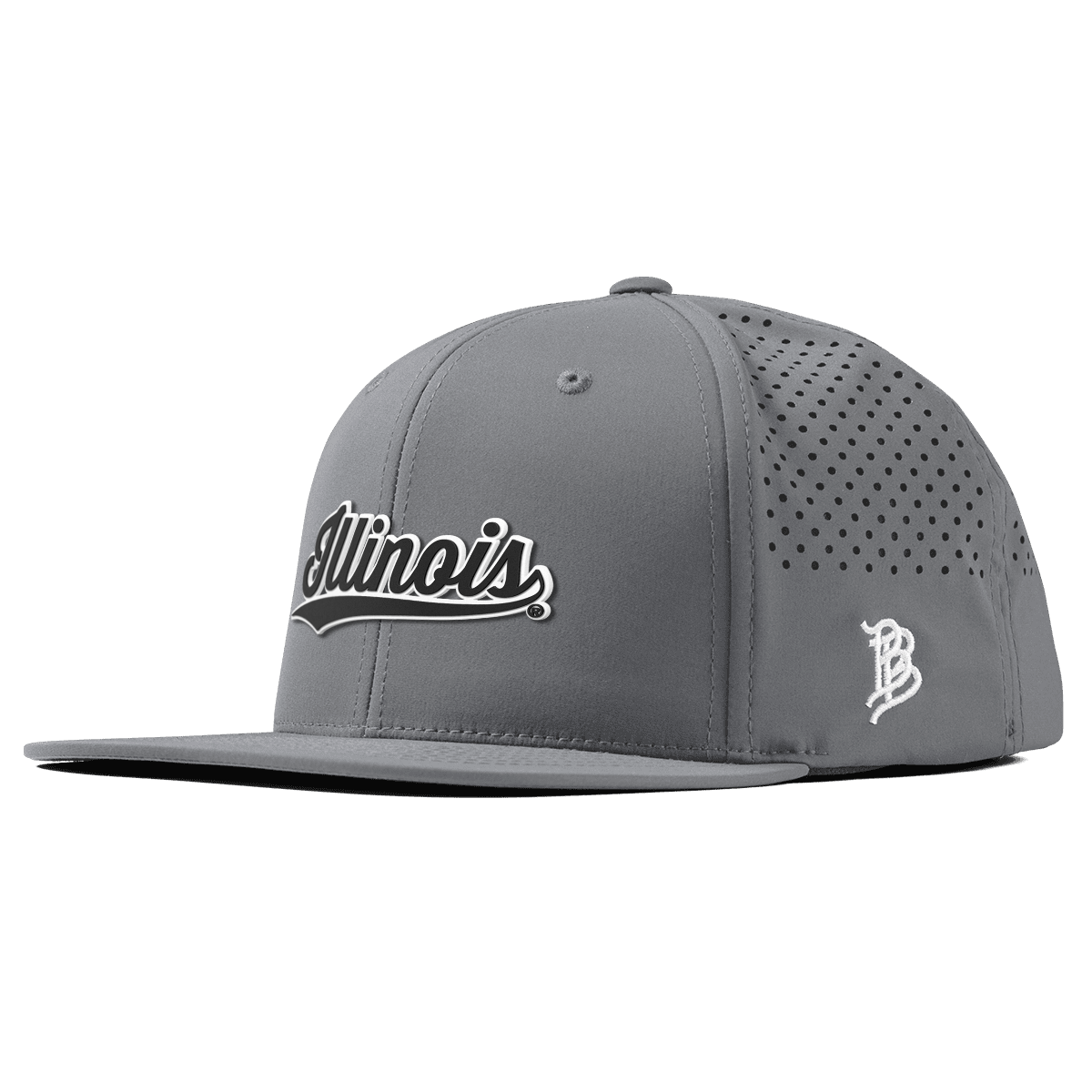 University of Illinois "Vintage Illinois Script" Flat Performance Blaze Slate Vintage