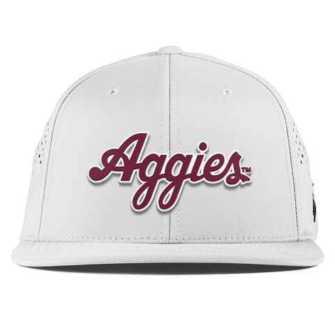 Texas A&M University "Aggies Script" Flat Performance White