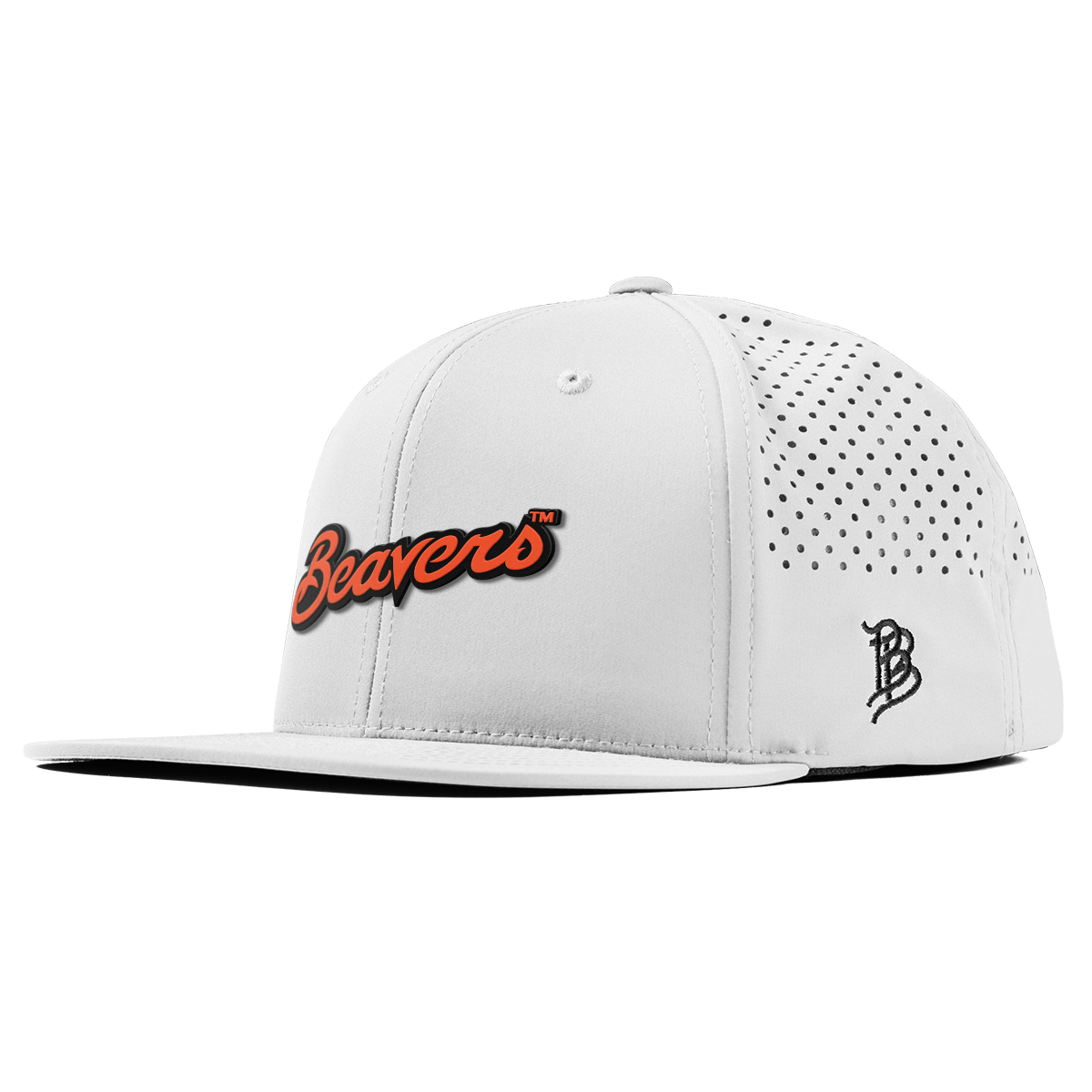 Oregon State University "Beavers Script" Flat Performance White