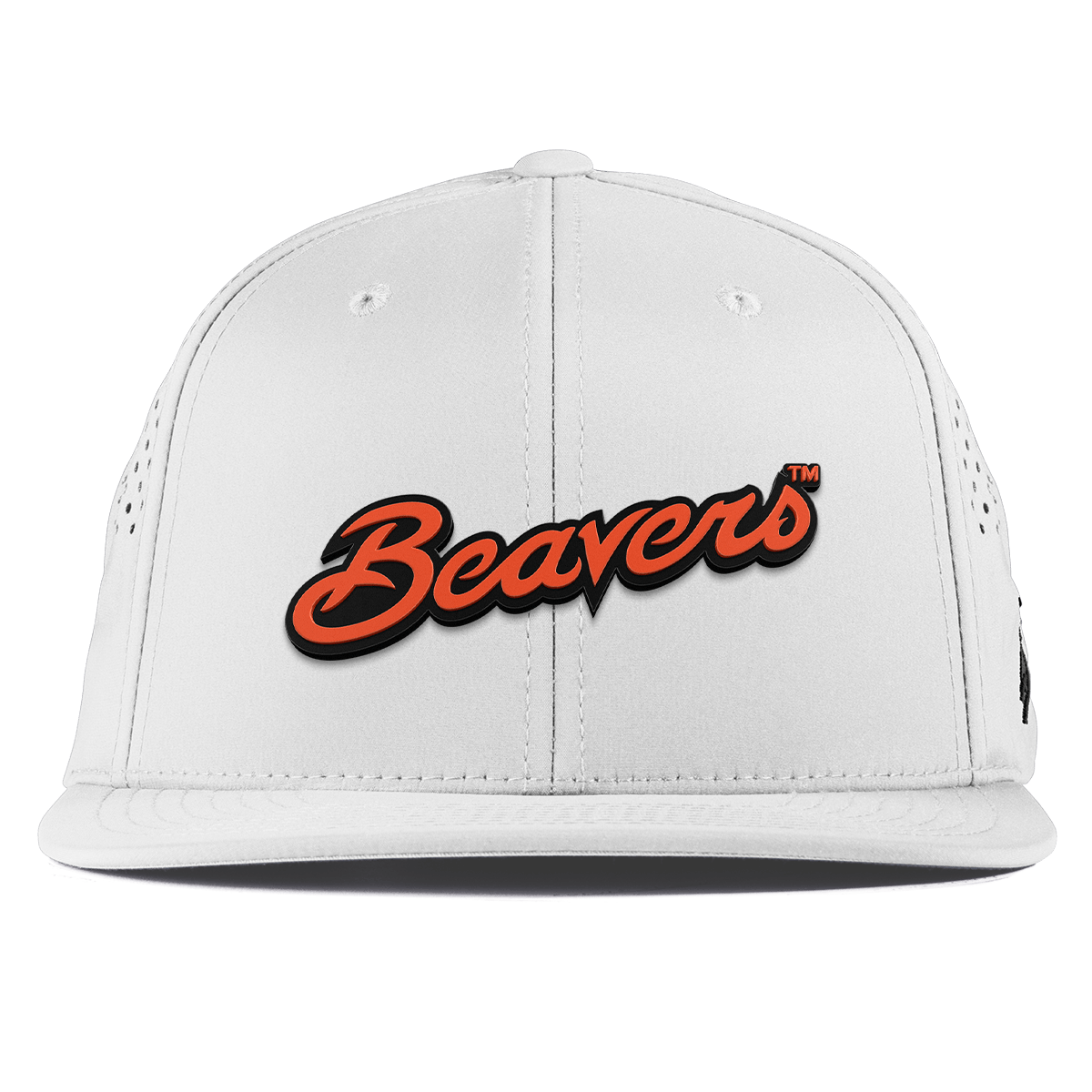 Oregon State University "Beavers Script" Flat Performance White
