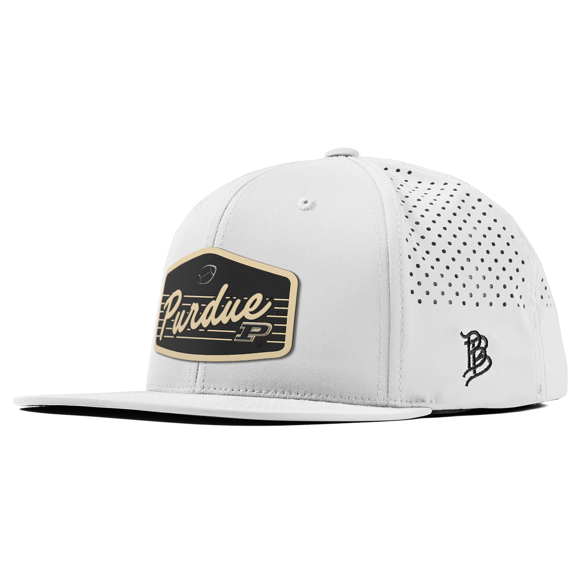 Purdue University "Boilermakers Football" Flat Performance White