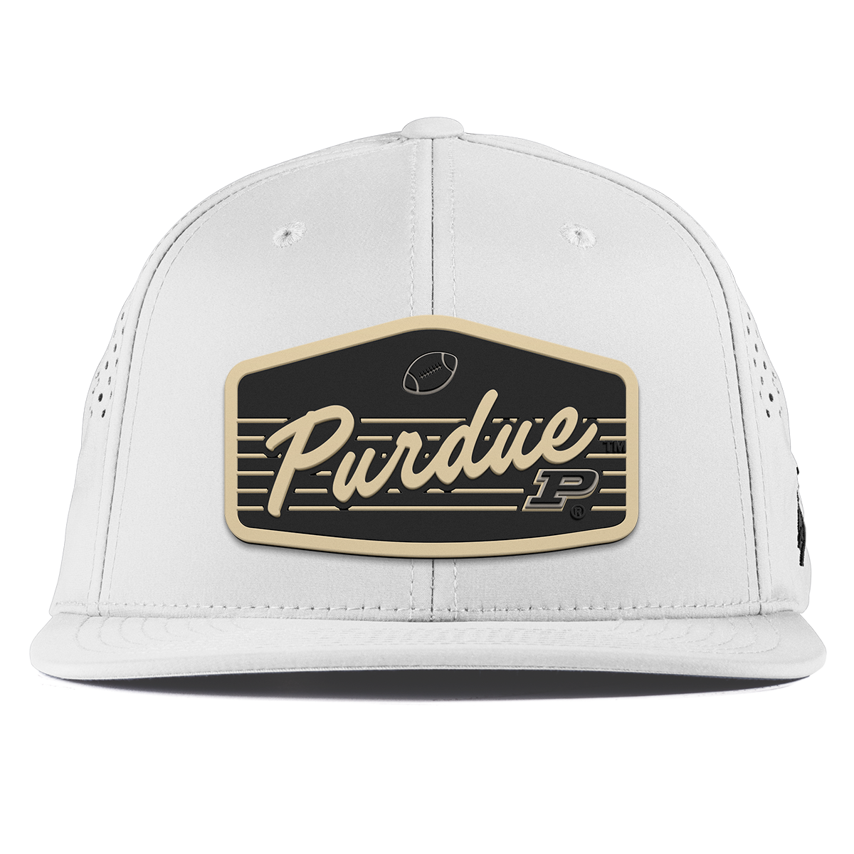 Purdue University "Boilermakers Football" Flat Performance White
