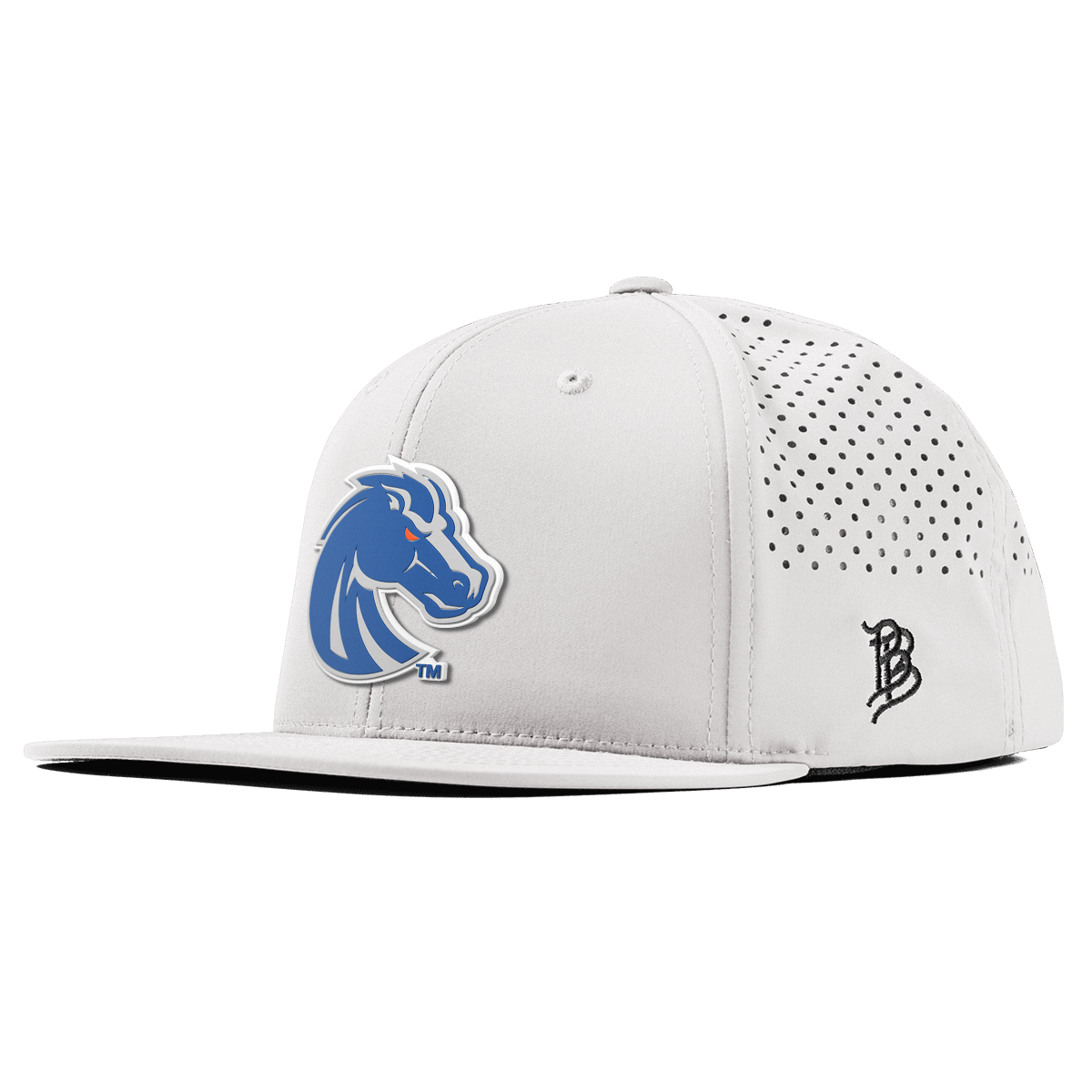 Boise State University "Boise State Broncos Gray" Flat Performance White