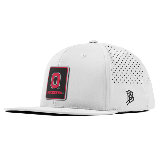 Ohio State University "Buckeyes Badge" Flat Performance White