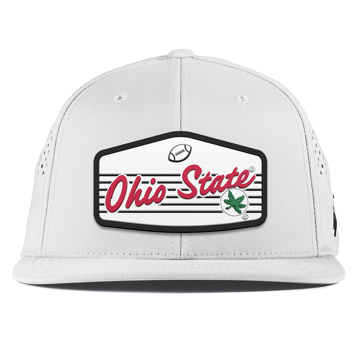 Ohio State University "Buckeyes Football'" Flat Performance White