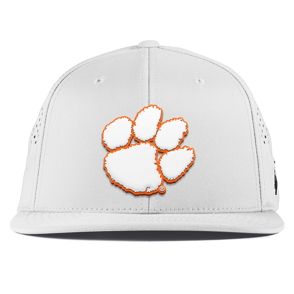 Clemson University "Clemson Tigers Paw" Flat Performance White