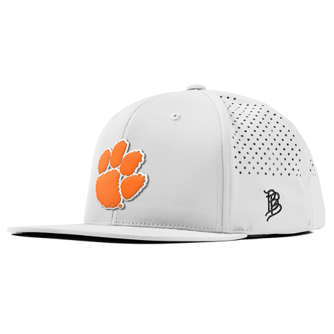 Clemson University "Clemson Tiger Paw" Flat Performance White