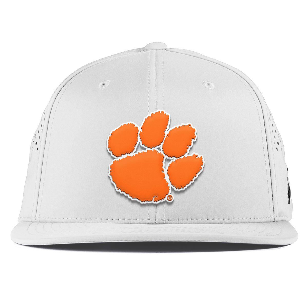 Clemson University "Clemson Tiger Paw" Flat Performance White