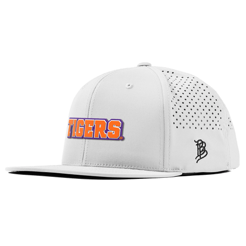 Clemson University "Clemson Tigers Block" Flat Performance White