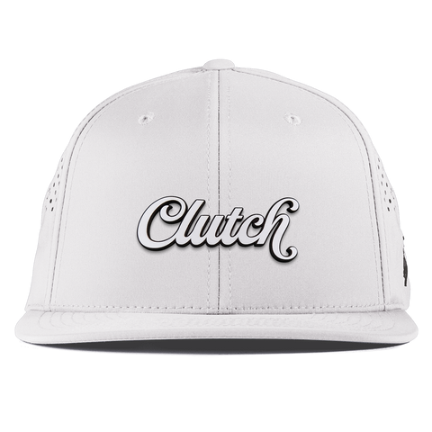 Clutch Script Flat Performance White