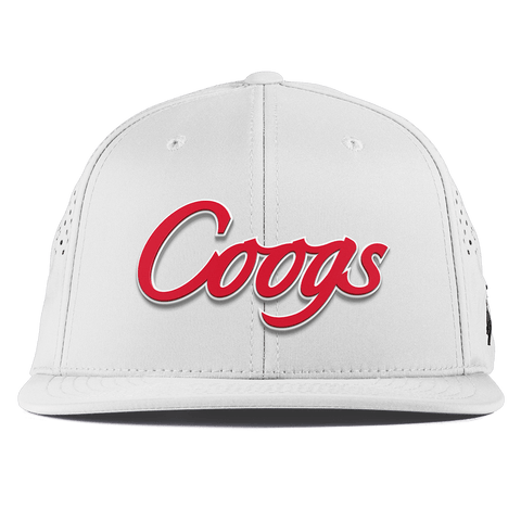 University of Houston "Coogs Script" Flat Performance White 