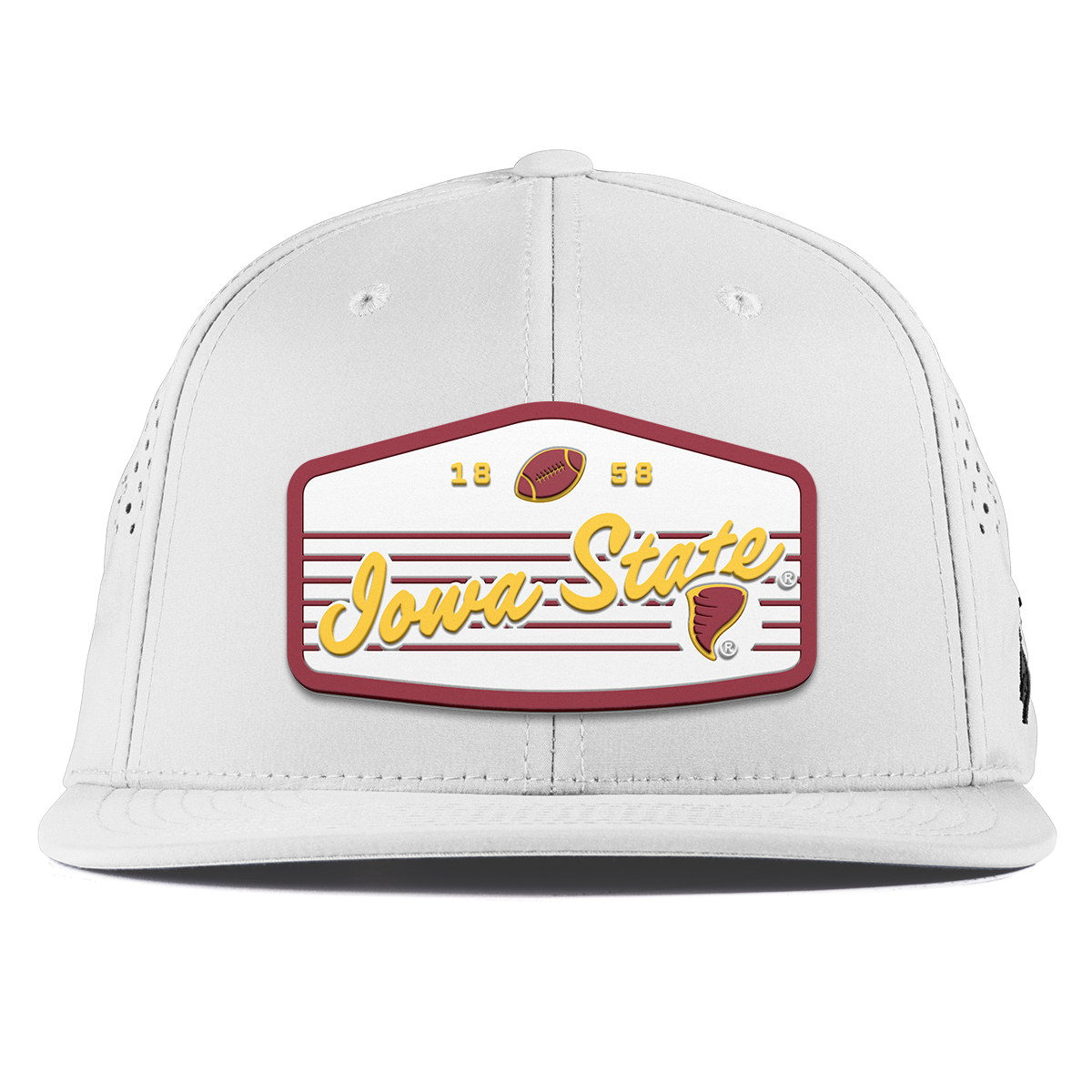 Iowa State University "Cyclones Football" Flat Performance White