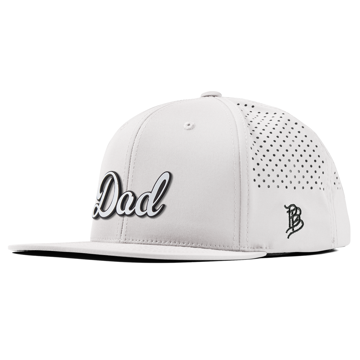 Dad Script Flat Performance White