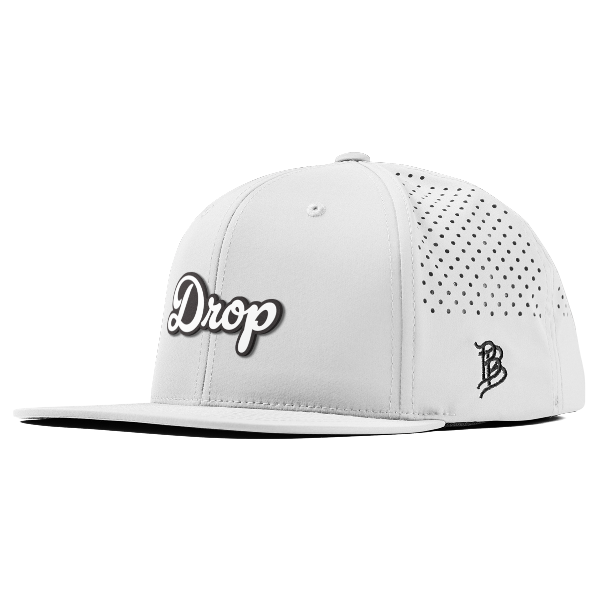 Drop Script Flat Performance White
