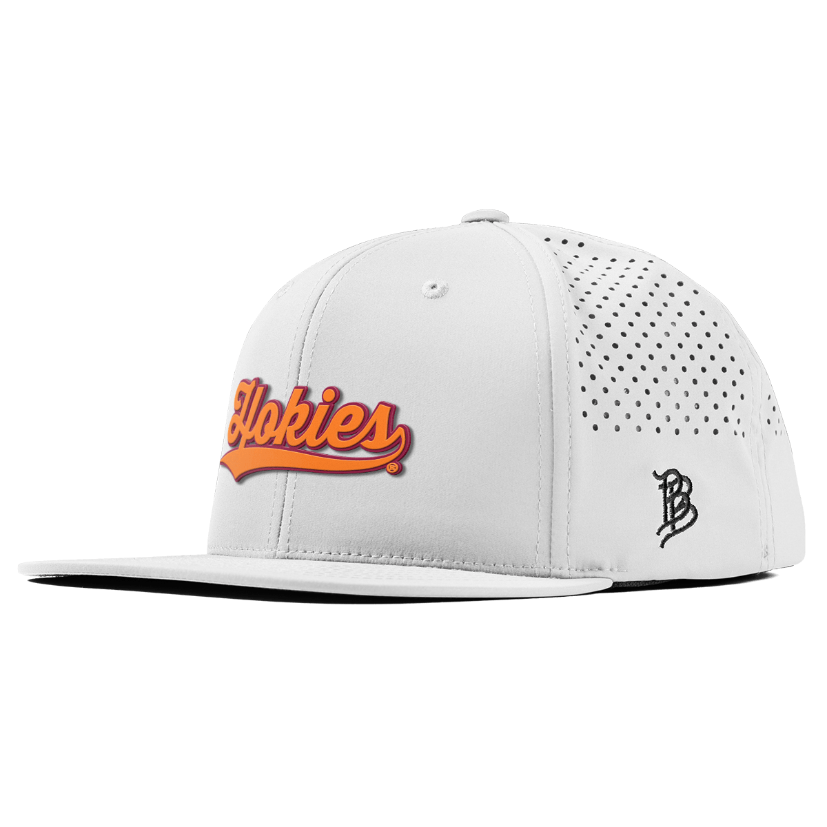 Virginia Tech University "Hokies Script" Flat Performance White