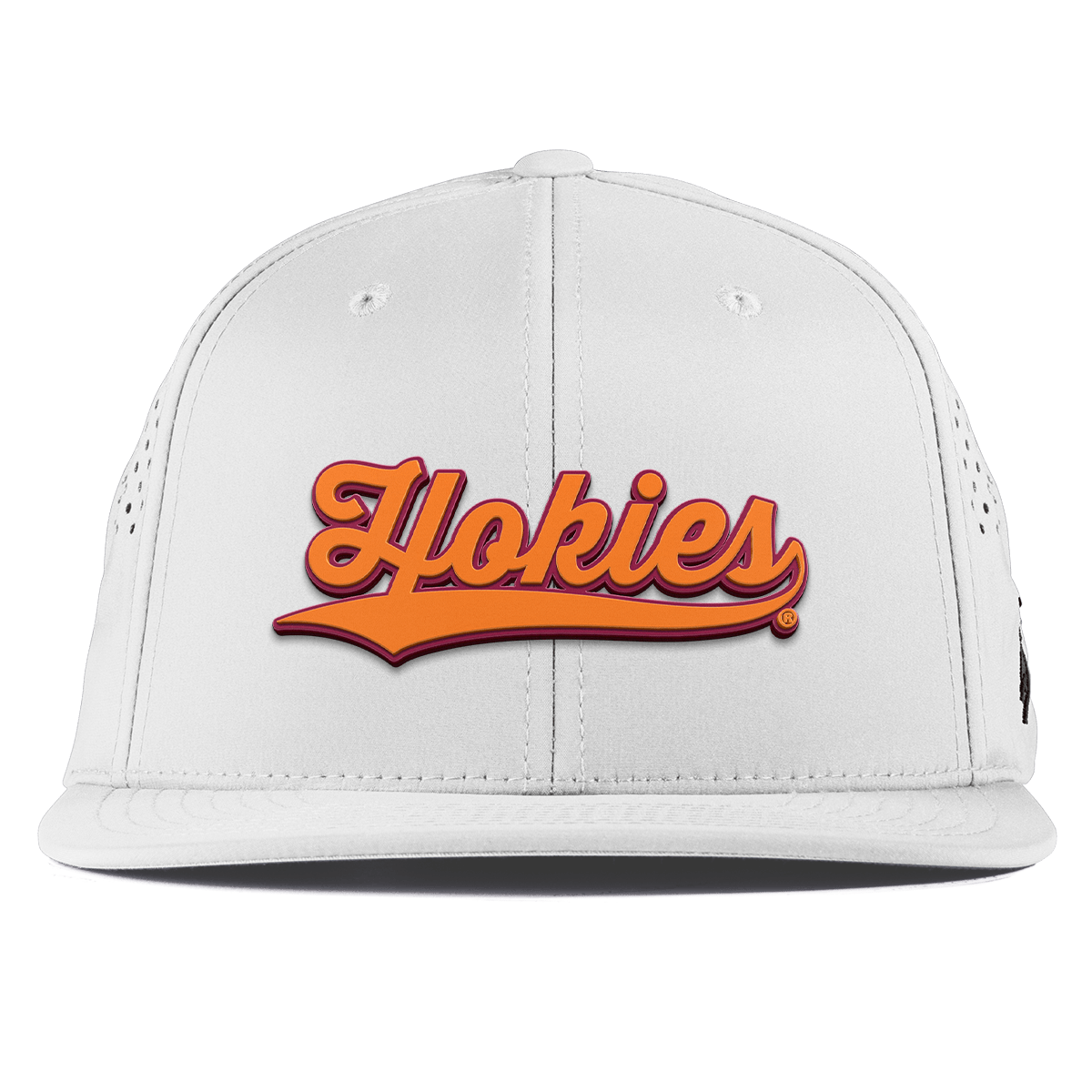 Virginia Tech University "Hokies Script" Flat Performance White