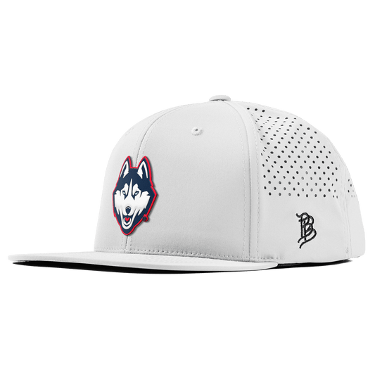 University of Connecticut "Huskies Mascot" Flat Performance White