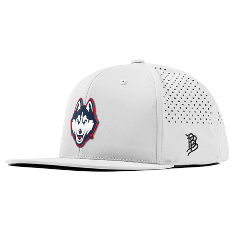 University of Connecticut "Huskies Mascot" Flat Performance White