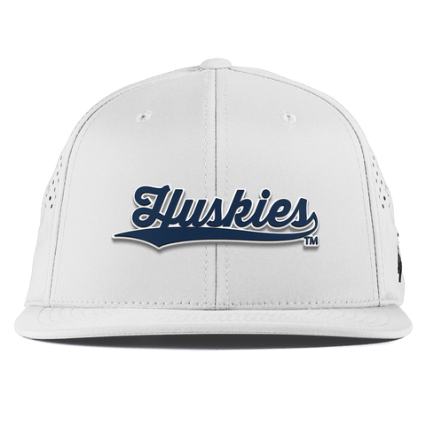 University of Connecticut "Huskies Script" Flat Performance White