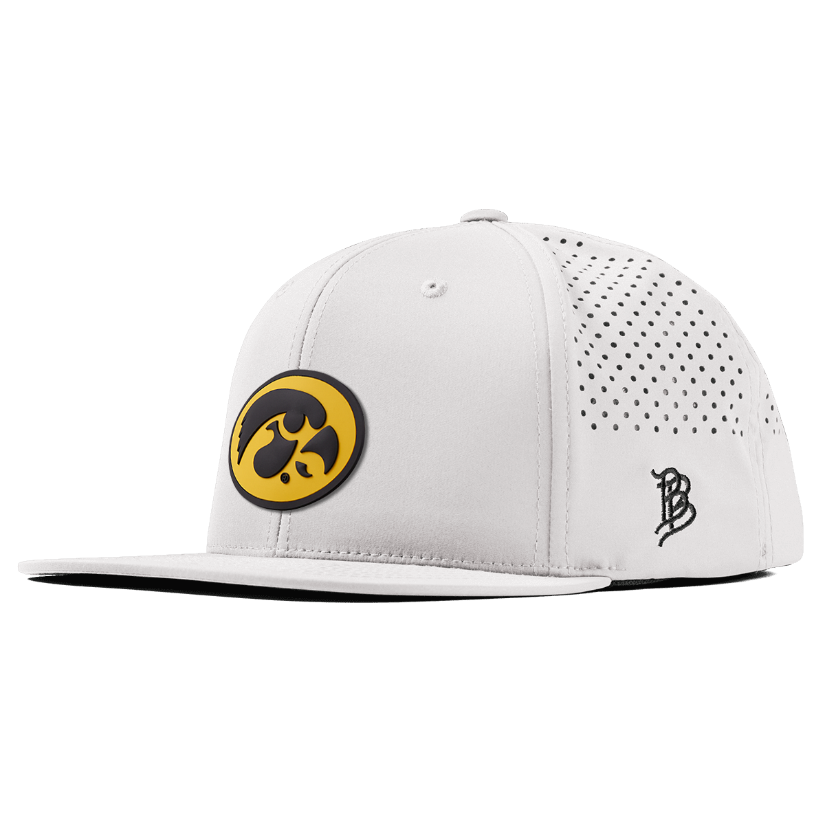 University of Iowa "Iowa Hawkeyes Team Logo" Flat Performance White