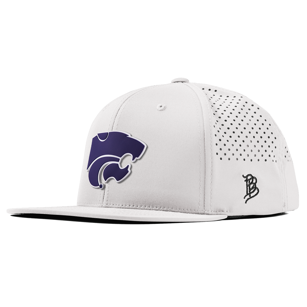 Kansas State "Kansas State Team Logo" Flat Performance White