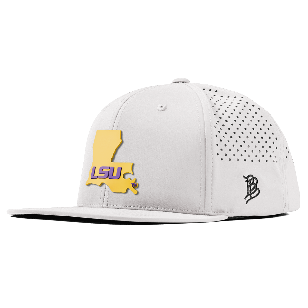 Louisiana State University "LSU Gold State" Flat Performance White