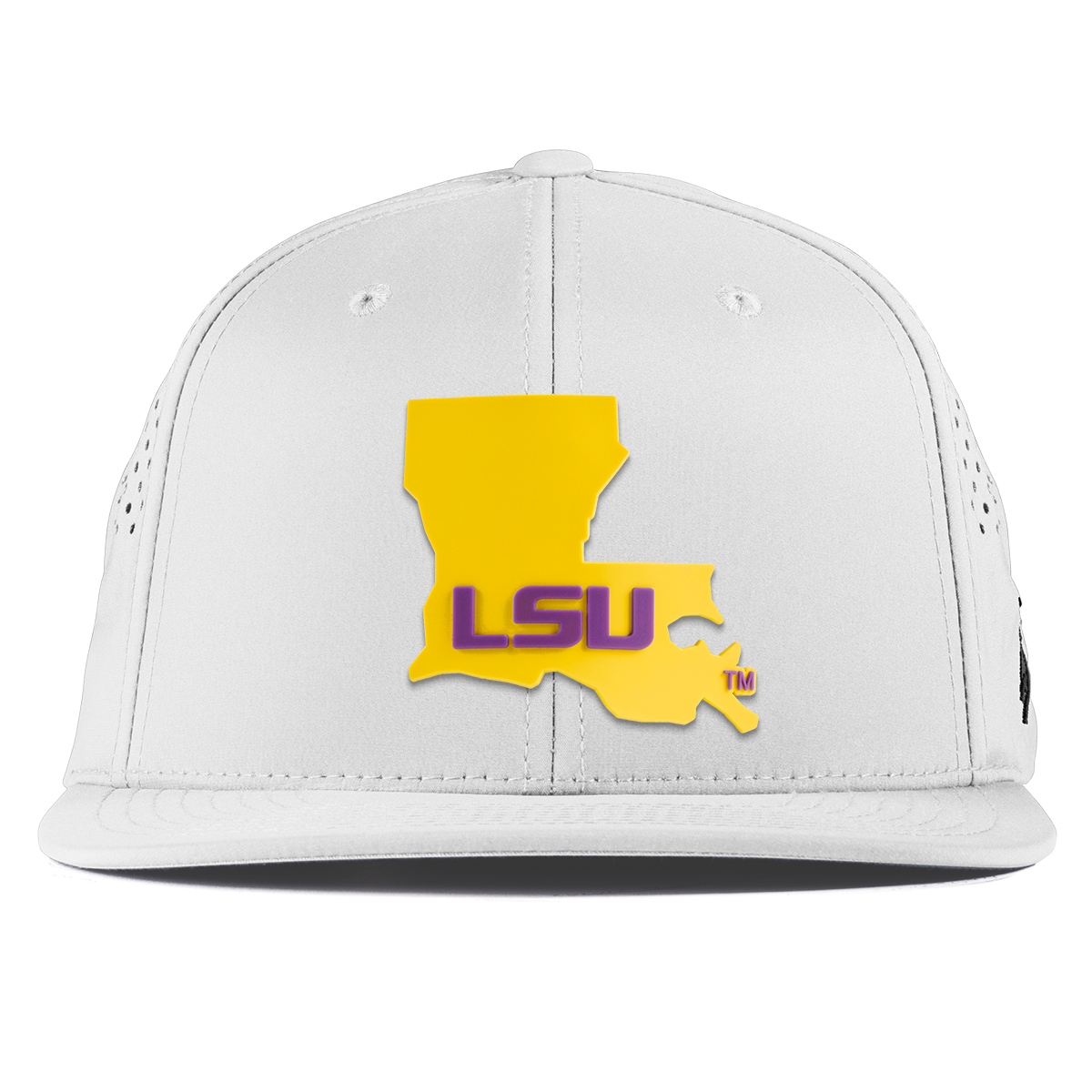 Louisiana State University "LSU Gold State" Flat Performance White