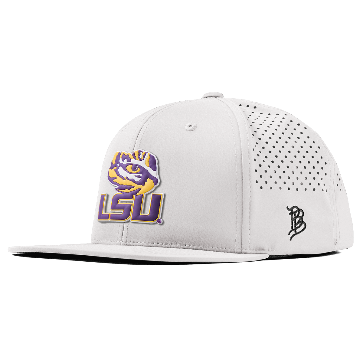 Louisiana State University "LSU Tiger Eye" Flat Performance White